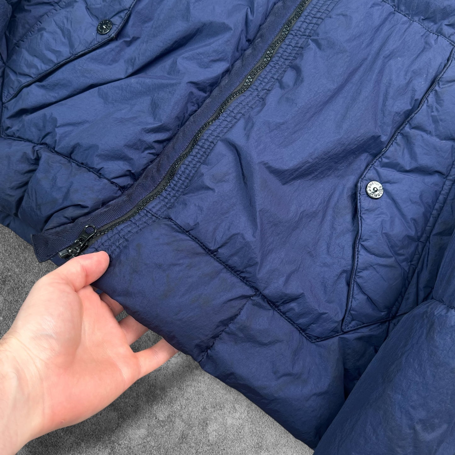 Stone Island Garment Dyed Down Puffer Jacket Size Large RRP £900