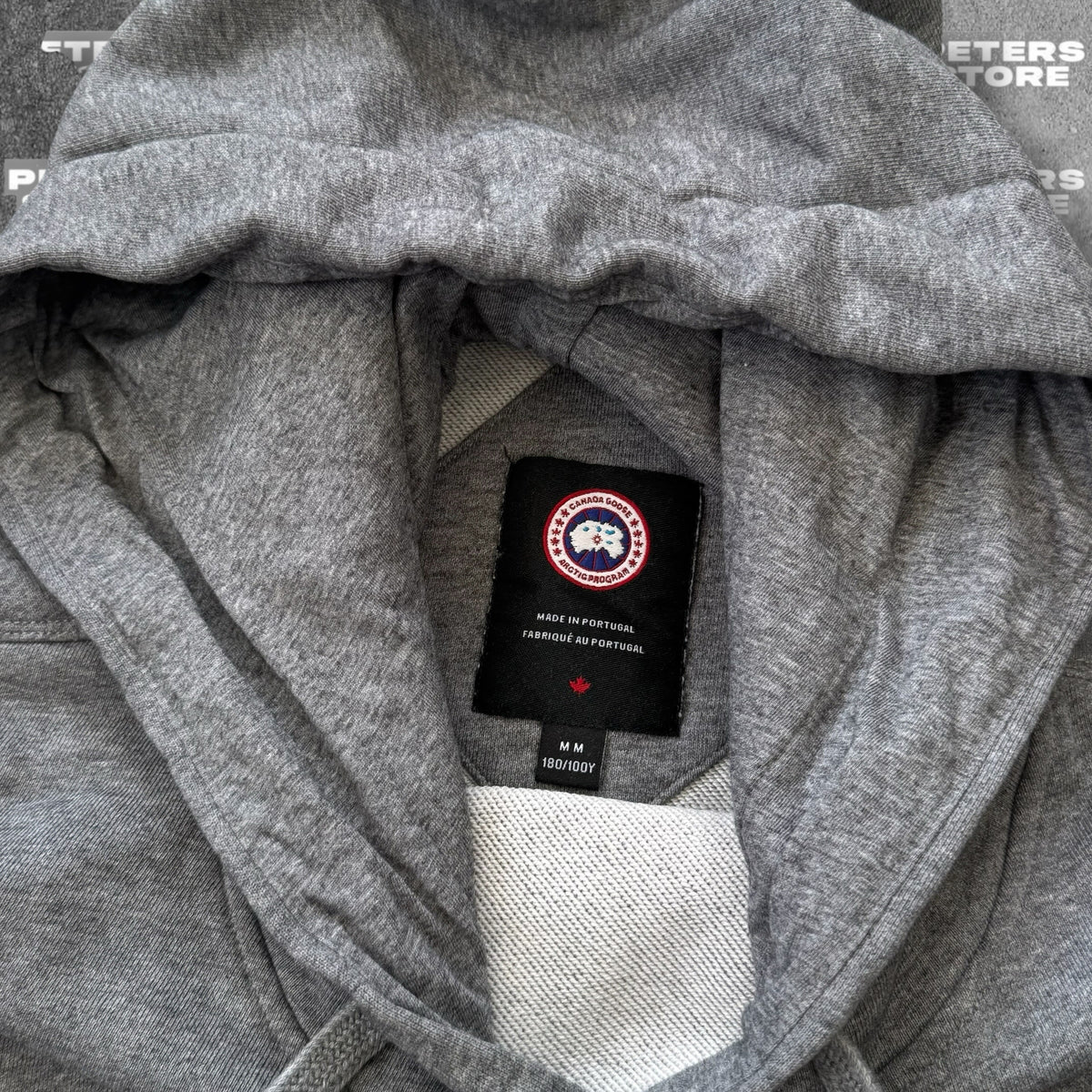 Used Canada Goose Black Label Hoodie Medium Grey Fits Large RRP £350
