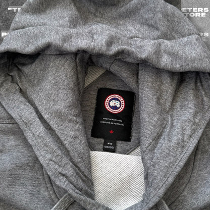 Used Canada Goose Black Label Hoodie Medium Grey Fits Large RRP £350