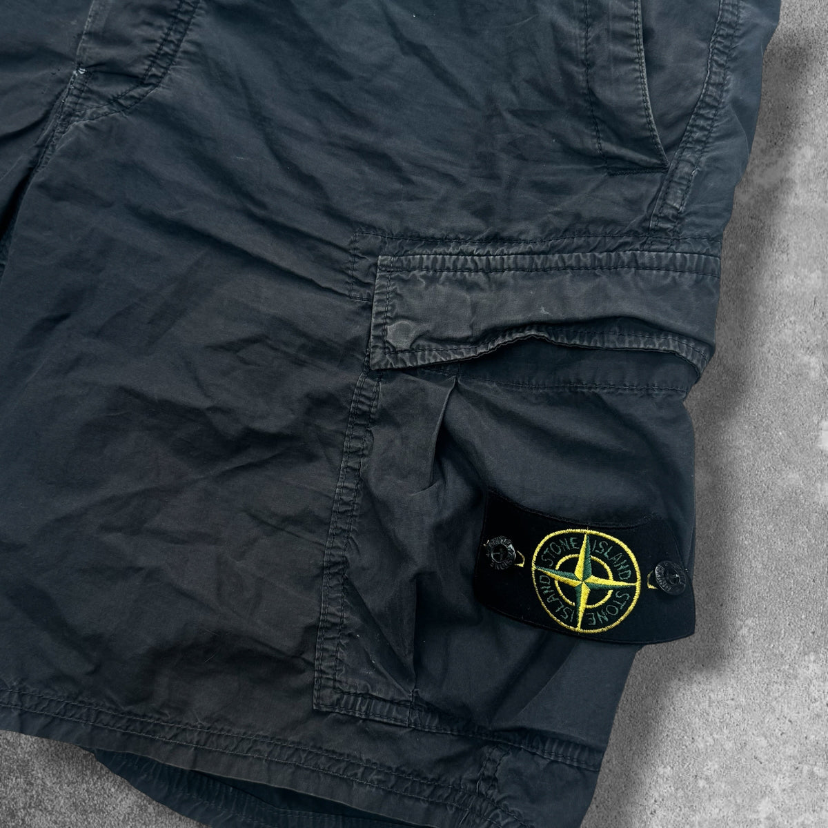 Stone Island Cargos W38 Black Garment Dyed RRP £350