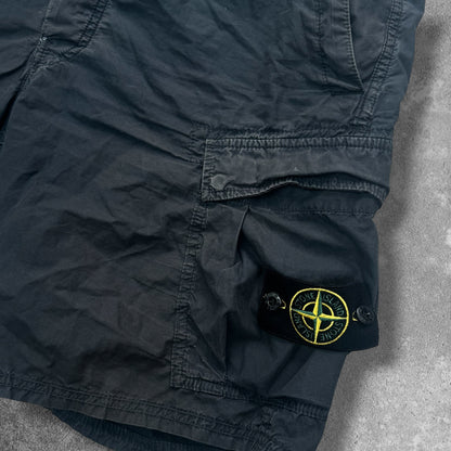 Stone Island Cargos W38 Black Garment Dyed RRP £350
