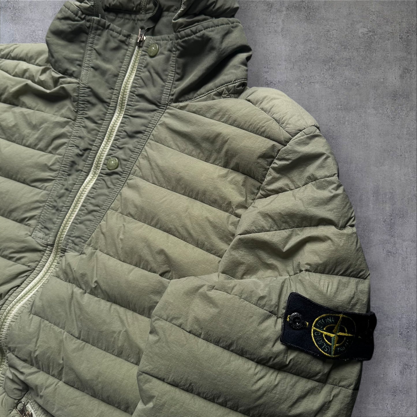 Stone Island Loom Woven Khaki Large RRP £650
