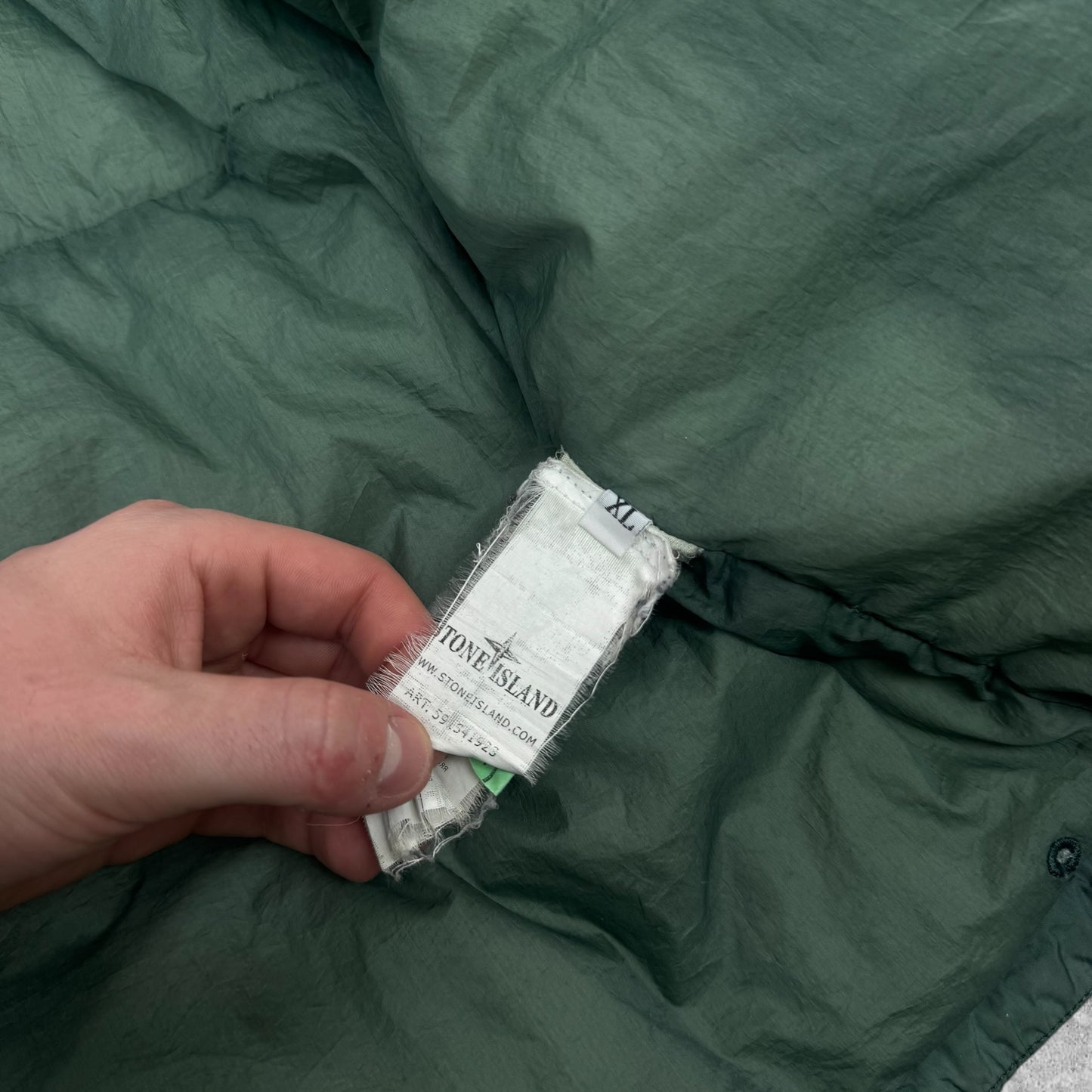 Stone Island Garment Dyed Down Crinkle Reps Puffer Jacket Size XL RRP £900