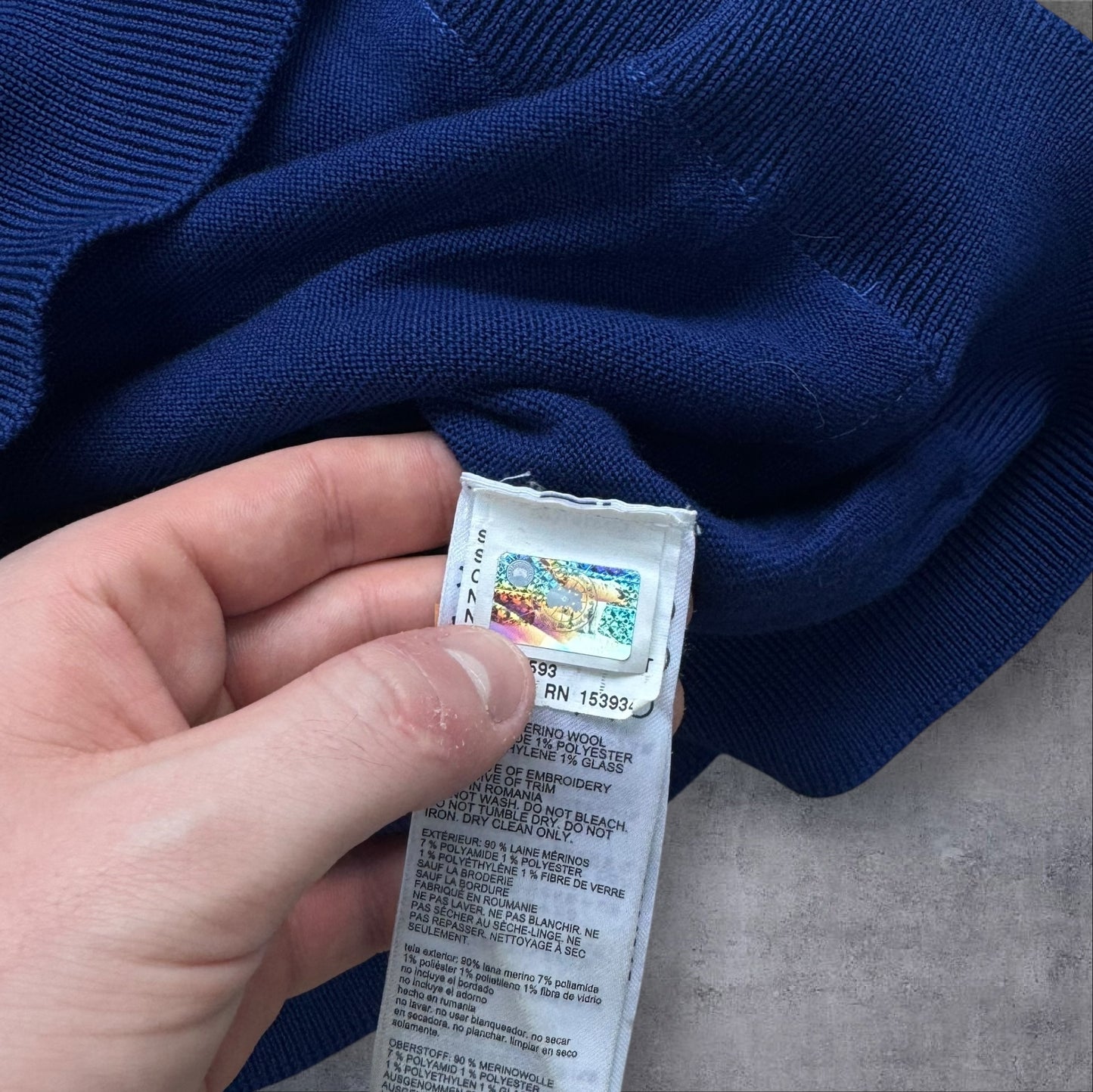 Canada Goose Merino Wool Hoodie Royal Blue Large RRP £350