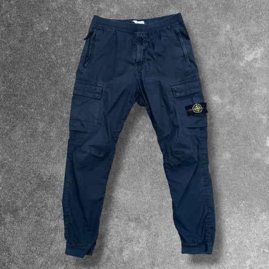 Stone Island Cargo Trousers W32 Navy RRP £350