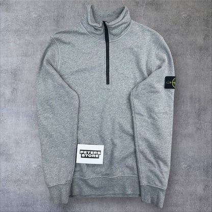 Stone Island Quarter Zip Grey Mens Small RRP £265