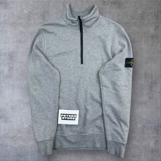 Stone Island Quarter Zip Grey Mens Small RRP £265