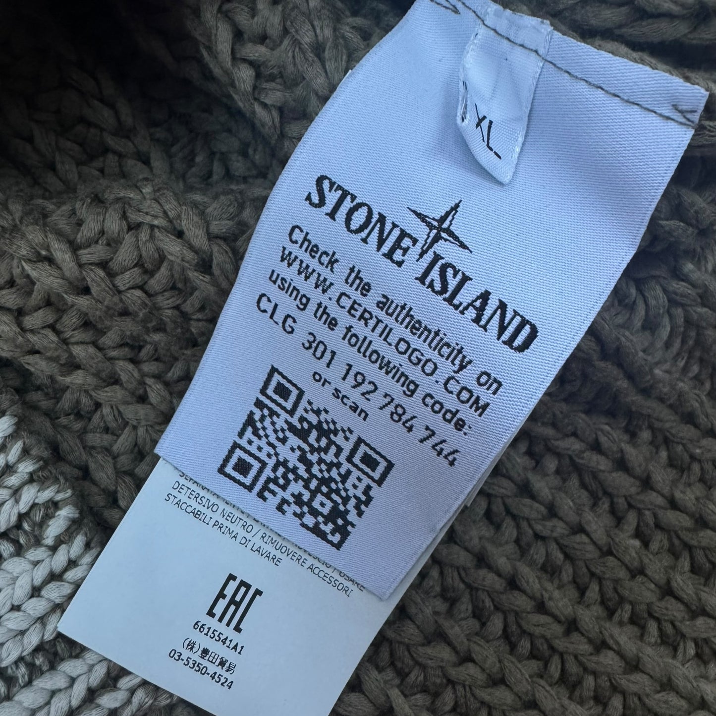 Stone Island Corrosion Knit 2017 Size XL Ultra Rare