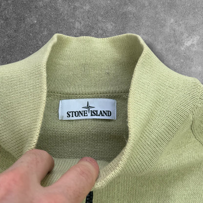 Stone Island Cotton Knit Quarter Zip Jumper Size XL RRP £300