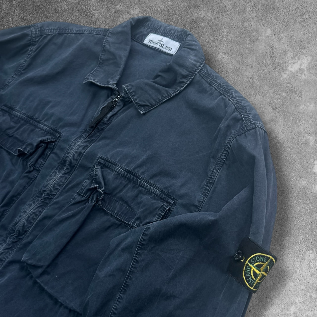 Stone Island Garment Dyed Overshirt Large RRP £395