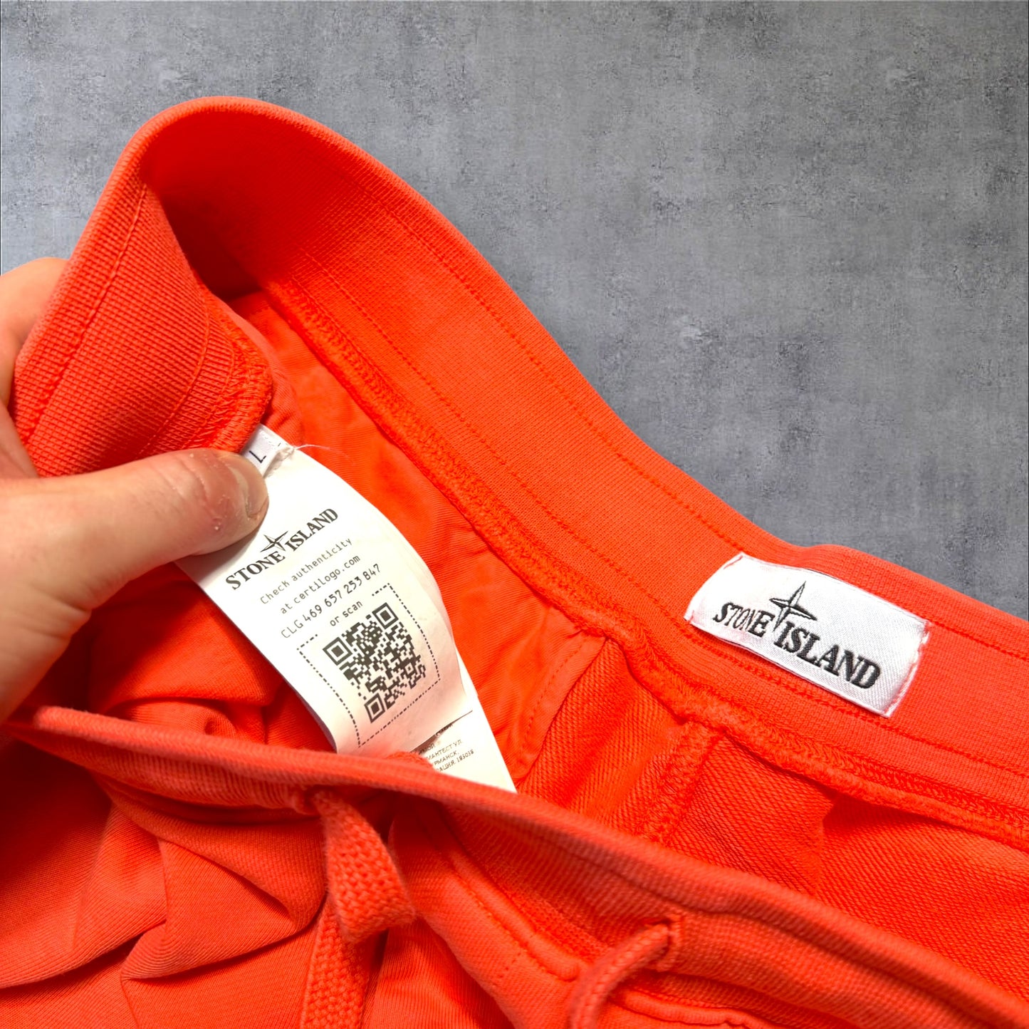 Stone Island Orange Shorts Large RRP £295