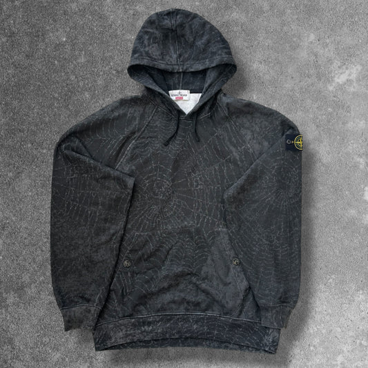 Stone Island x Supreme Web Hoodie Medium Green RRP £450