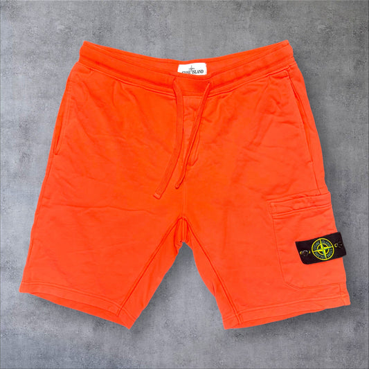 Stone Island Orange Shorts Large RRP £295