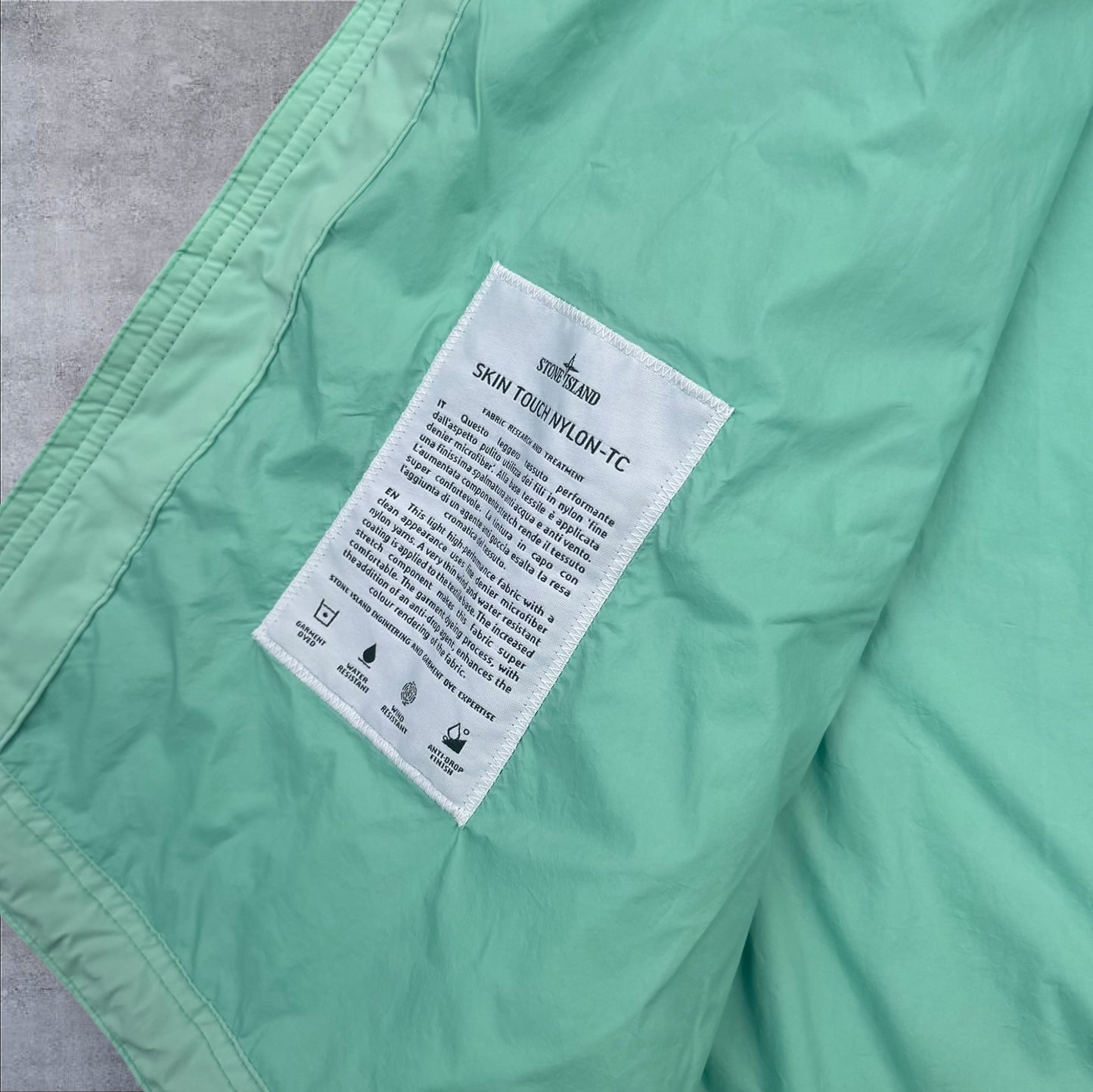 Stone Island Skin Touch Mint Green Jacket Large Brand New With Tags RRP £750
