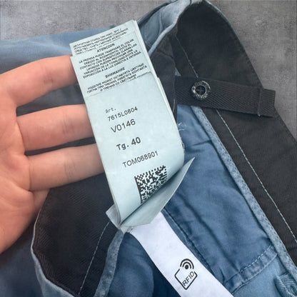 Stone Island Newer Season Cargo Shorts Size 40 Waist Blue RRP £350
