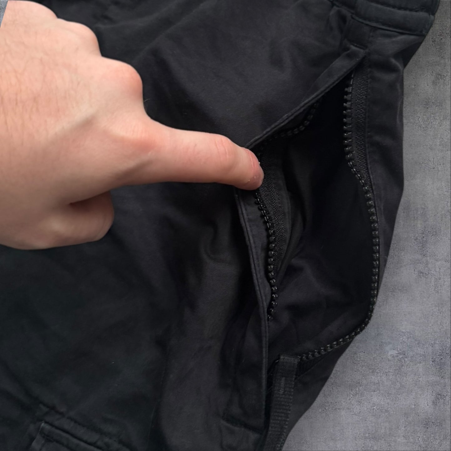 Stone Island Black Elasticated Waist Cargos 38W RRP £375