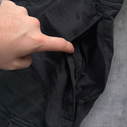 Stone Island Black Elasticated Waist Cargos 38W RRP £375