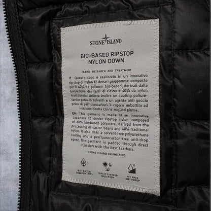 Stone Island Bio Based Puffer Jacket Black Size Small RRP £825