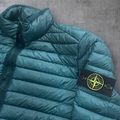 Stone Island Loom Woven Jacket Teal Size Large RRP £650