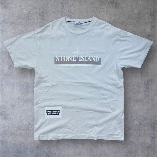 Stone Island Front Print T-Shirt White Size XXL RRP £165+