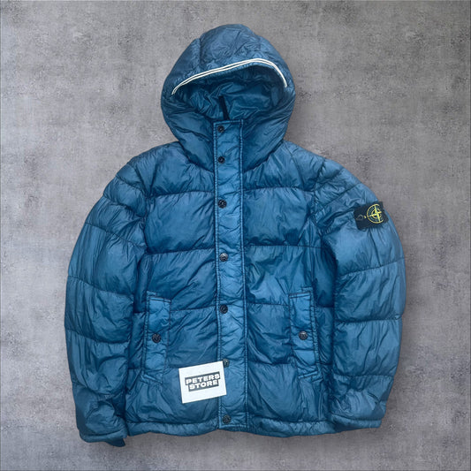 Stone Island Garment Dyed Down Jacket Large RRP £650