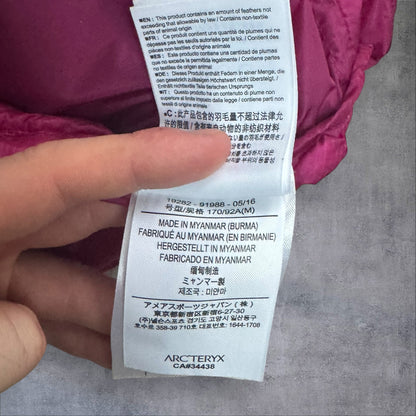 Arc’teryx Cerium Puffer Jacket Women’s Medium Pink RRP £350