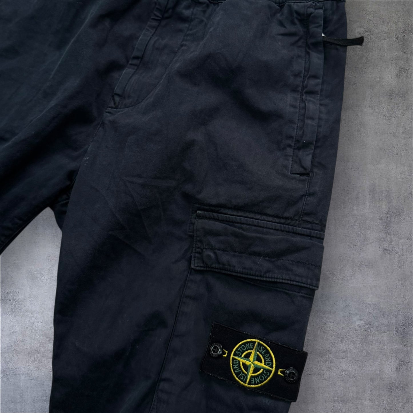 Stone Island Elasticated Waist Cargos Navy 30W RRP £350