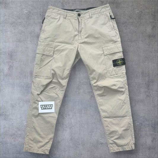 Stone Island Cargo Trousers Beige Size 33W RRP £350