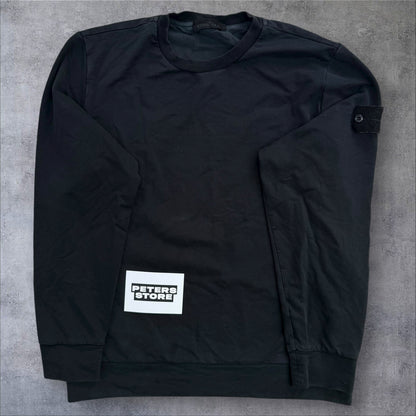 Stone Island Ghost Dense Cotton Sweatshirt Black Size Large RRP £350+