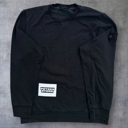 Stone Island Ghost Dense Cotton Sweatshirt Black Size Large RRP £350+