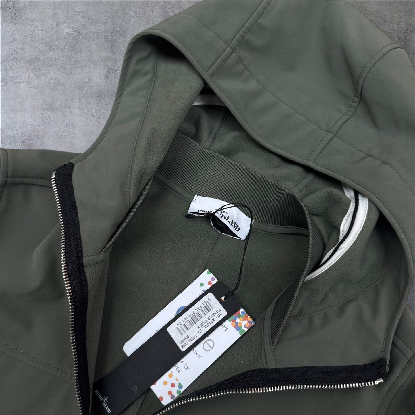 Stone Island Fleece Lined Softshell Khaki Small Brand New With Tags RRP £650