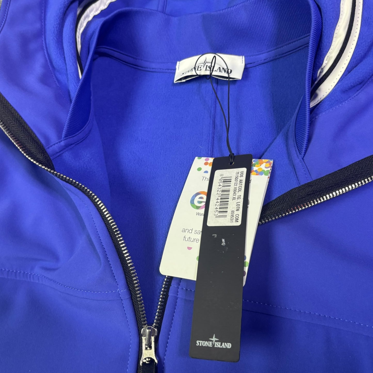 Stone Island Softshell Jacket Blue Size XL Brand New With Tags RRP £795