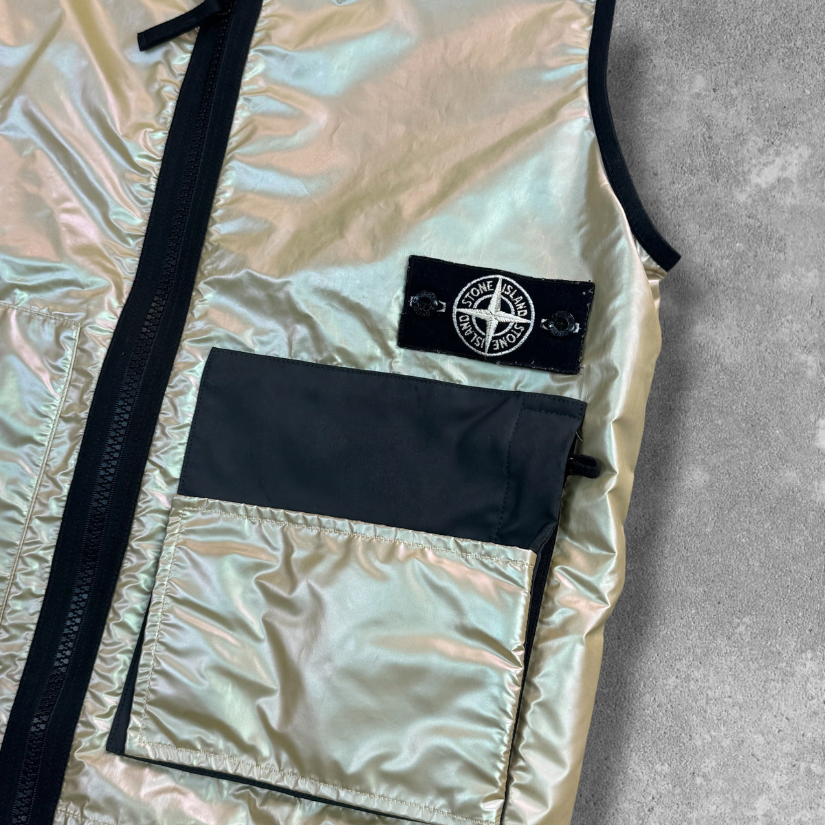 Stone Island Iridescent Reflex Mat Gilet Large AW 2018 RRP £600