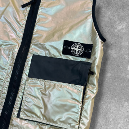 Stone Island Iridescent Reflex Mat Gilet Large AW 2018 RRP £600