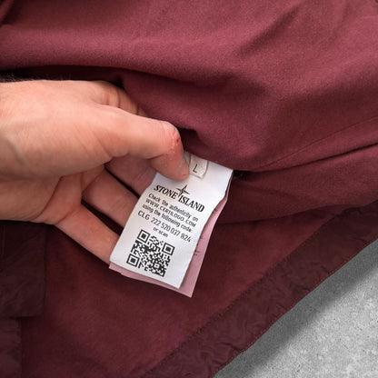 Stone Island Nylon Metal Jacket Large Red Cotton Lined RRP £600
