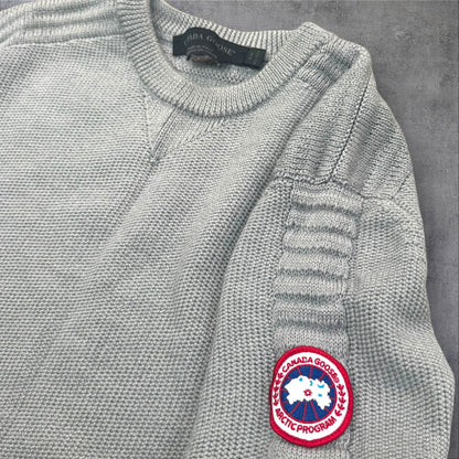 Canada Goose Merino Wool Patterson Jumper Grey Size medium RRP £400+