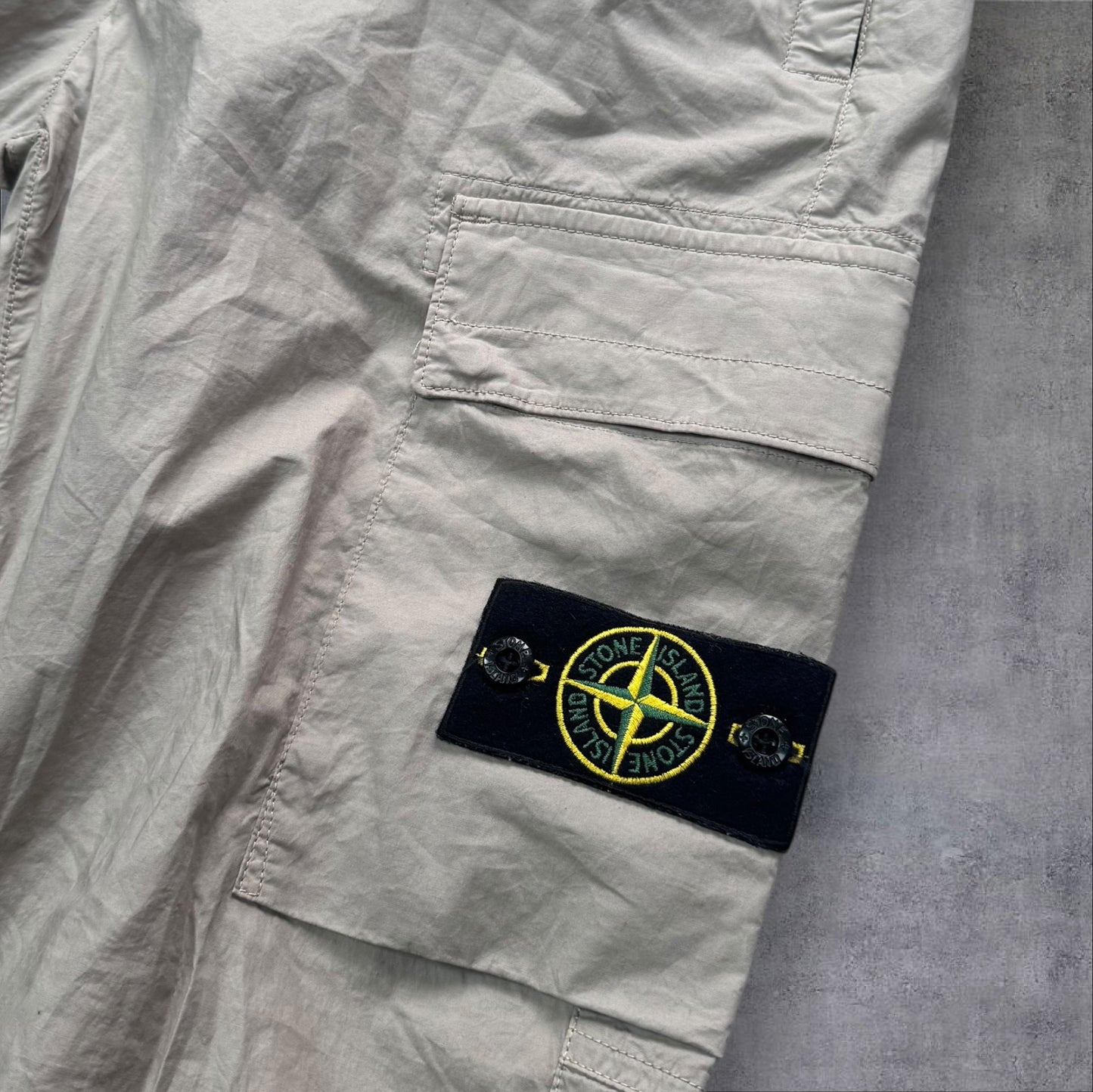 Stone Island Elasticated Waist Cargos Tan 30W RRP £350