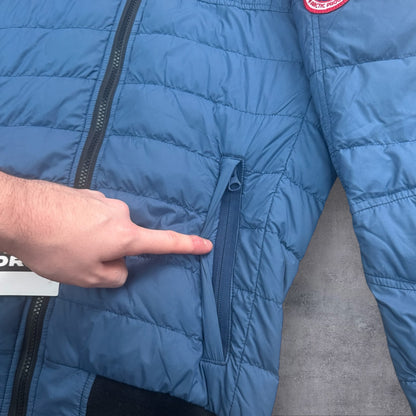 Canada Goose Cabri Hooded Puffer Jacket Men’s Small Blue RRP £850