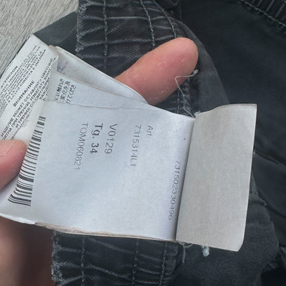 Stone Island Garment Wash Cargos W34 Grey V0129 RRP £350