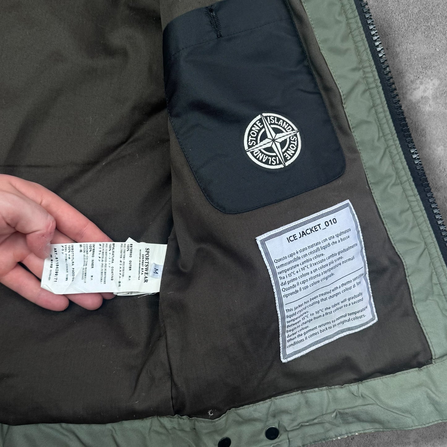 Stone Island Ice Jacket Men's Medium Art 51154I99 RRP £750