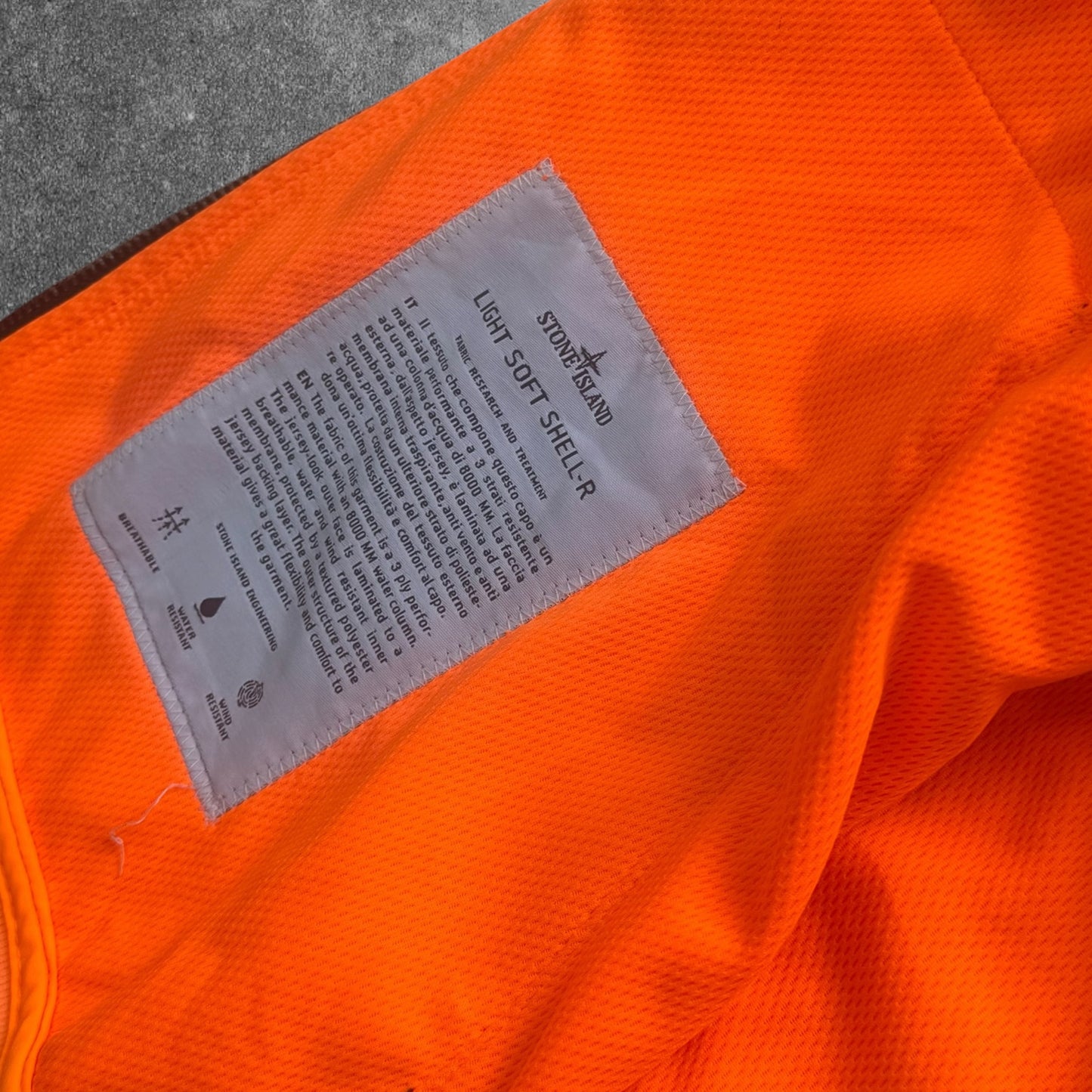 Stone Island Softshell Medium Neon Orange Rare RRP £550