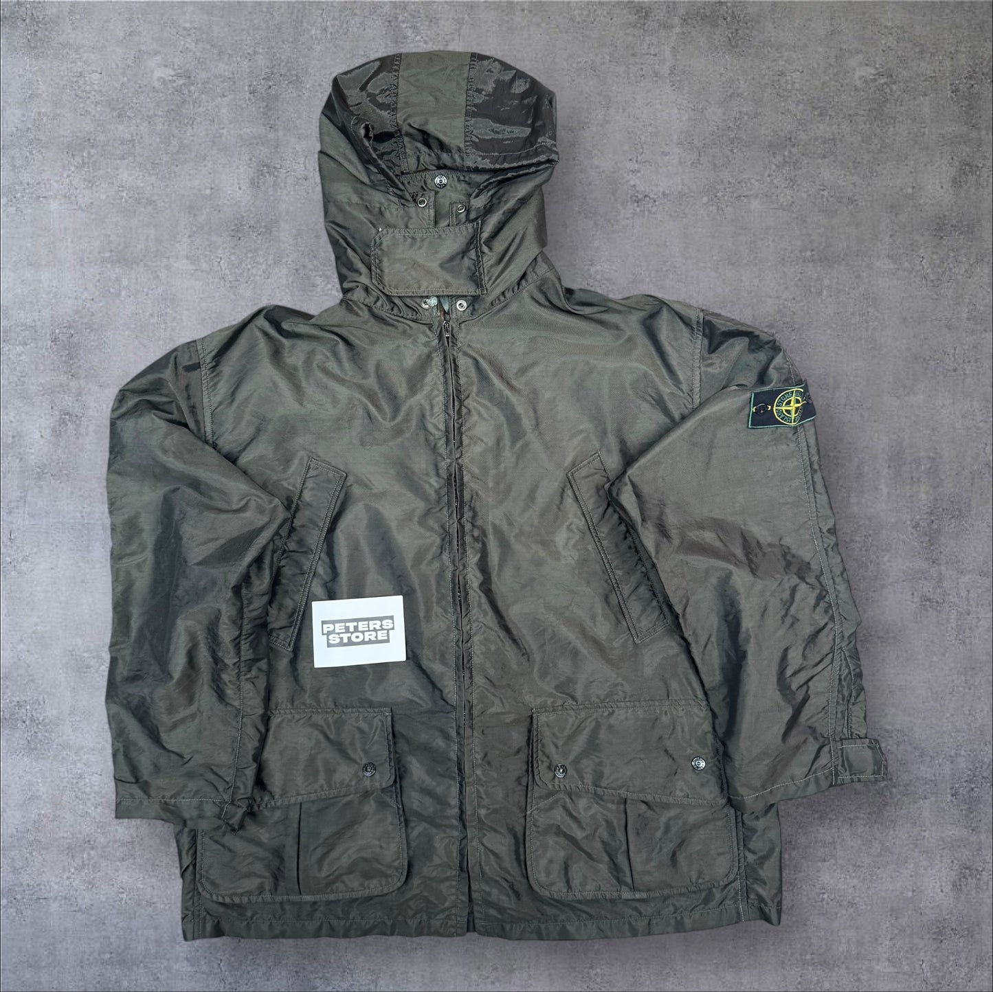 90s Stone Island Formula Steel Dual Layer Parka Jacket A/W 1995