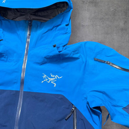 Arcteryx Rush Goretex Pro Ski Jacket Mens Large Blue Two-Tone RRP £650