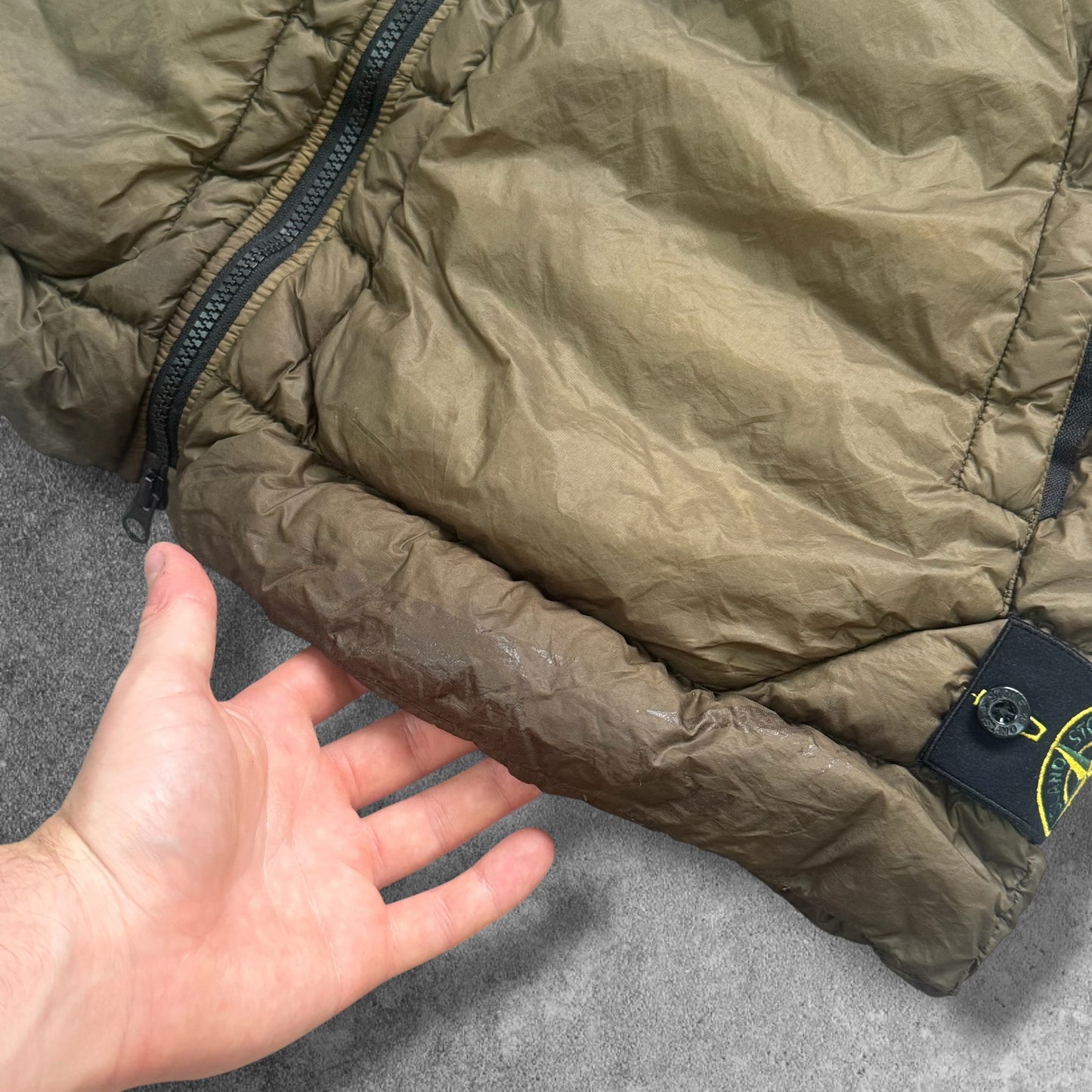 Stone Island Micro Yarn Down Gilet 3XL Brown RRP £450