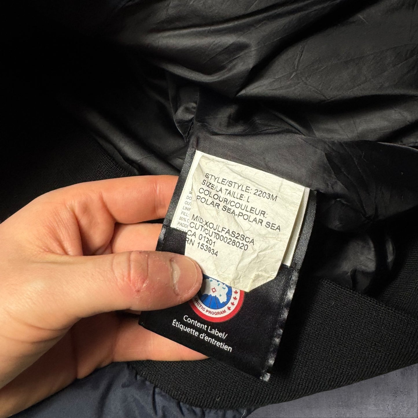 Canada Goose Cabri Jacket Men’s Size Large Navy RRP £695