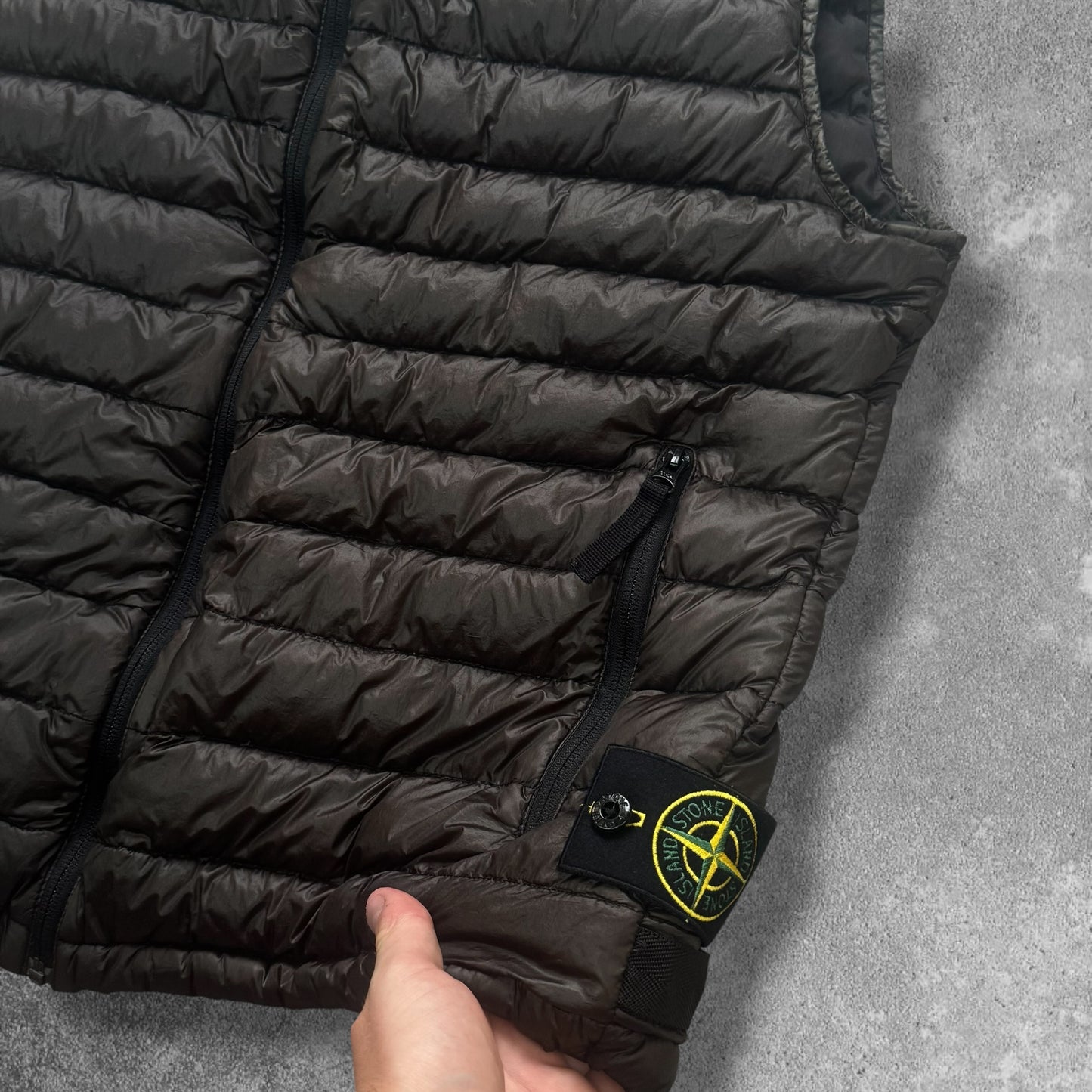 Stone Island Down Gilet Large Brown Art 5715G0324 RRP £450