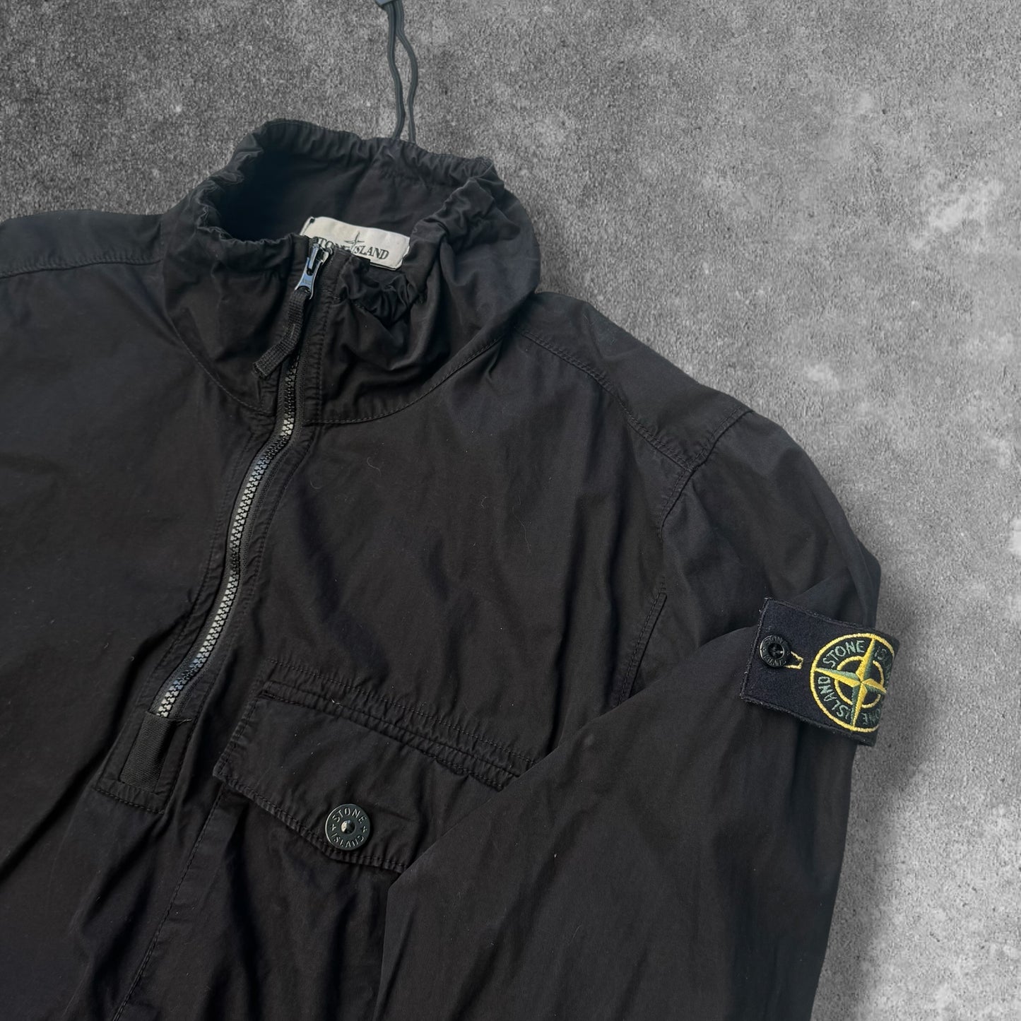 Stone Island Smock Jacket Medium Black Boxy Fit RRP £450