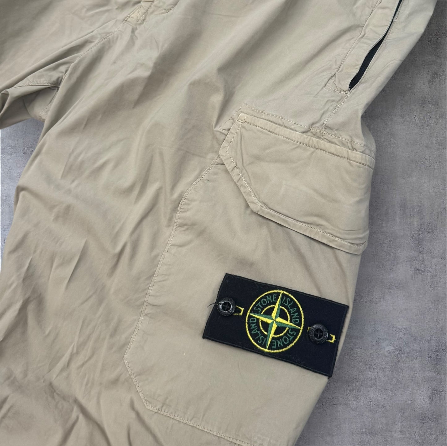Stone Island Cargos 34W Tan Elastic Waist RRP £395
