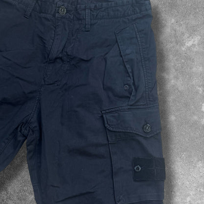 Stone Island Ghost Cargos 32W Black Cinch Ankle RRP £350