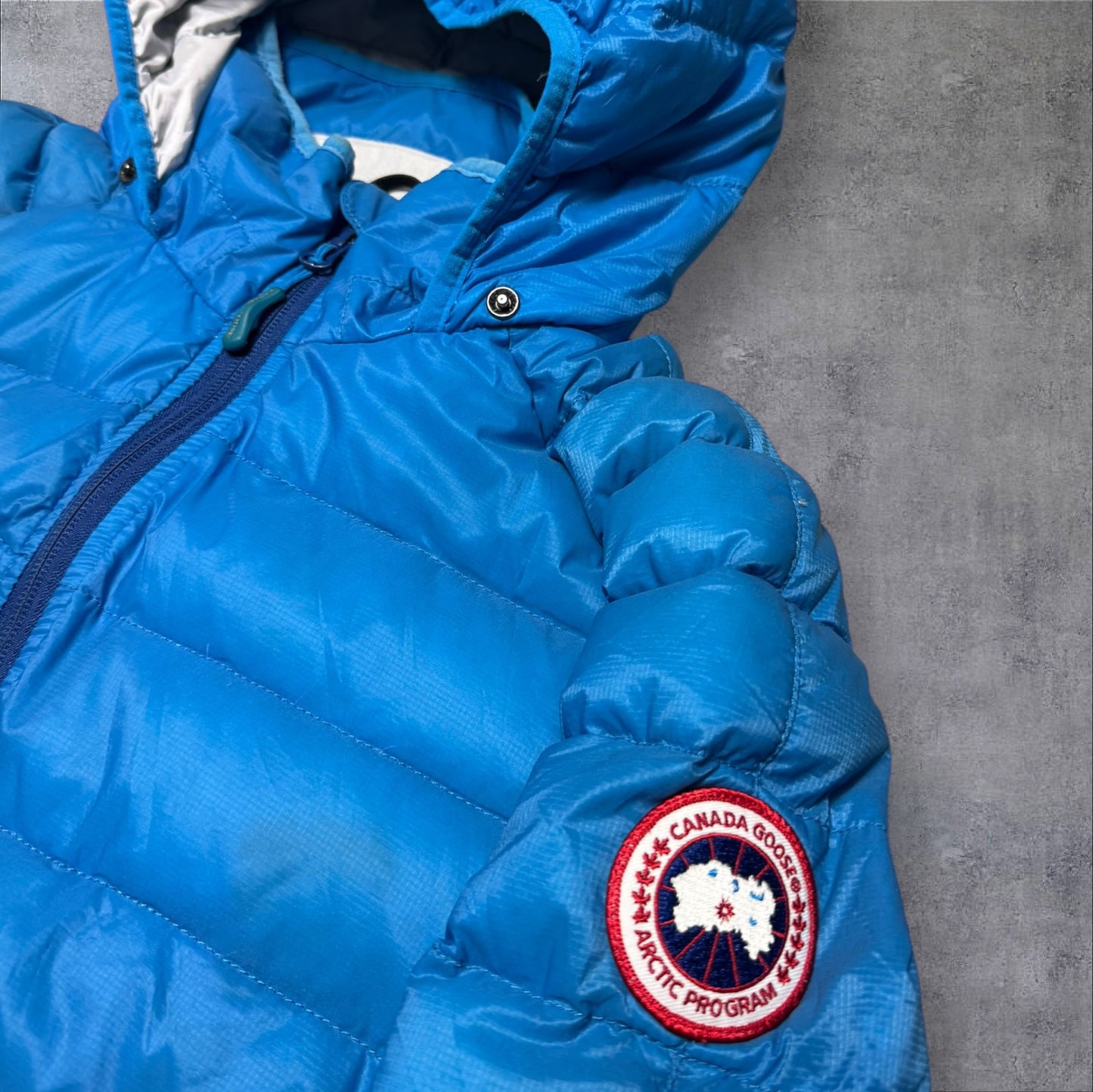 Canada Goose Women’s XL Long Blue Puffer Jacket RRP £695
